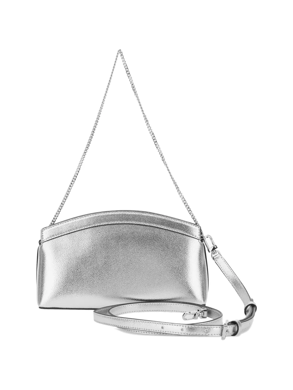 Michael Kors Athena schoudertas met metallic ketting Zilver