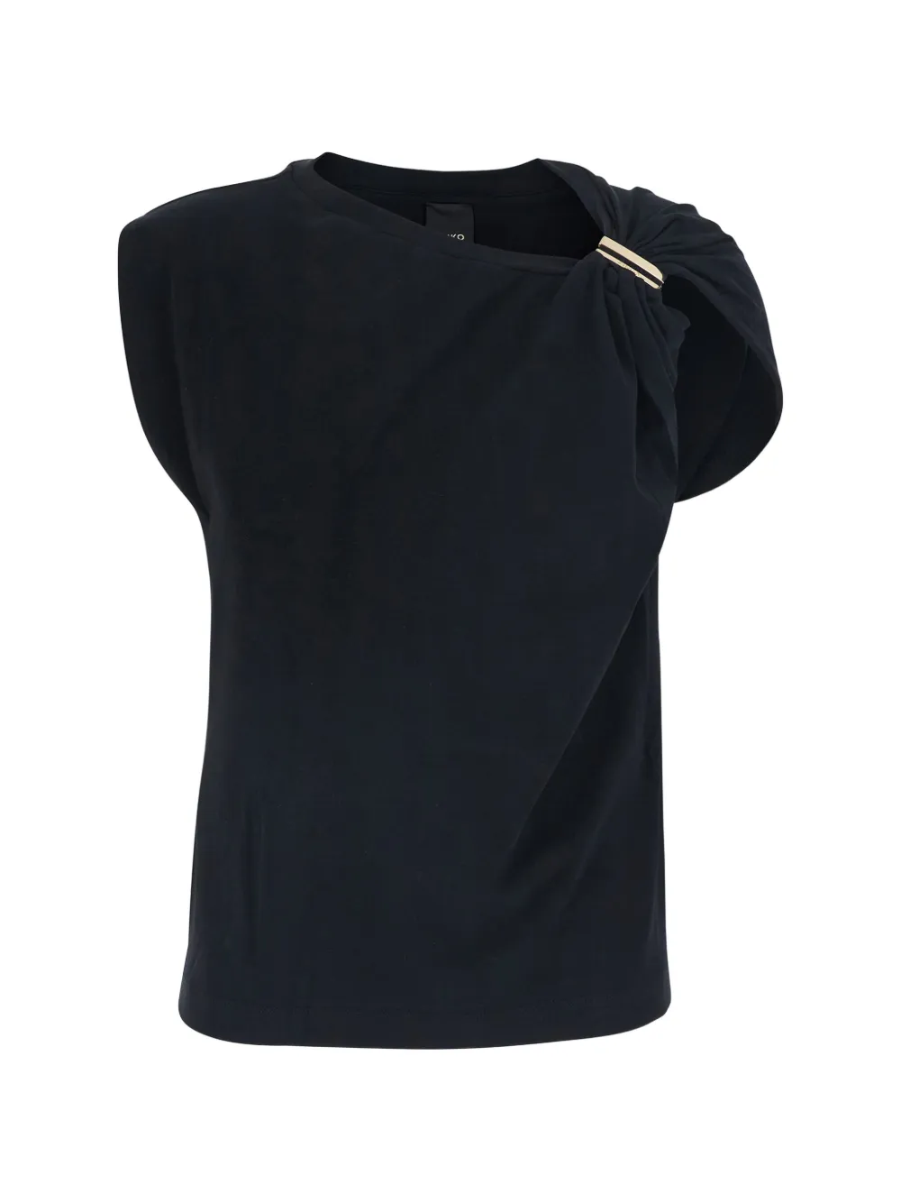 PINKO twist detail T-shirt - Nero
