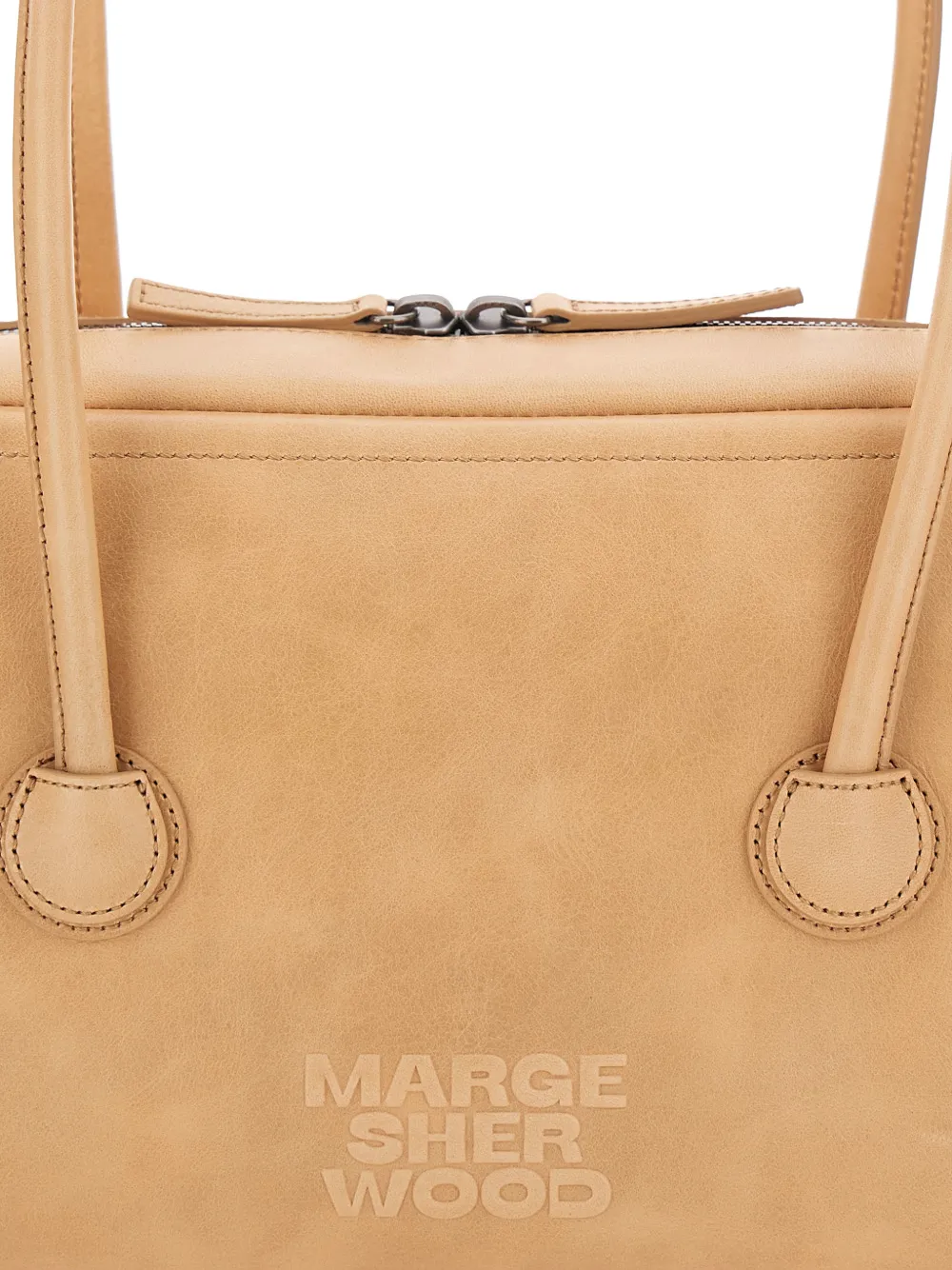 Marge Sherwood Soft Boston EW schoudertas met handgreep Beige