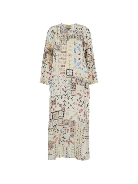 Momoni geometric-pattern maxi dress
