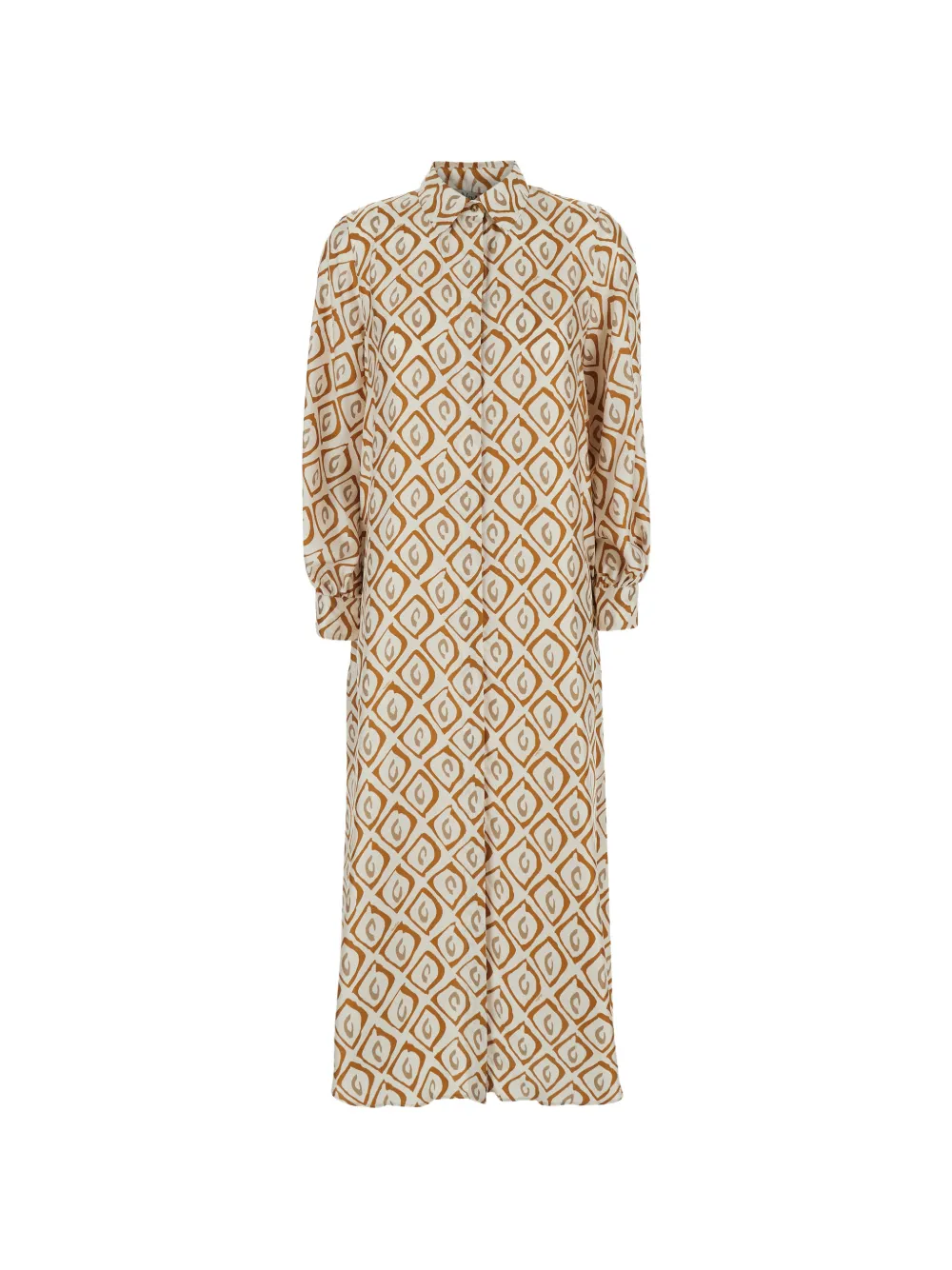 Max Mara printed silk dress - Toni neutri