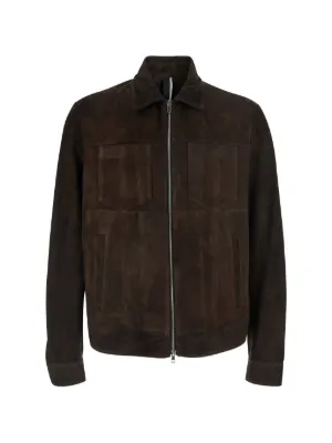 Studio Nicholson Piston Leather zip-up Jacket | Brown | FARFETCH BH