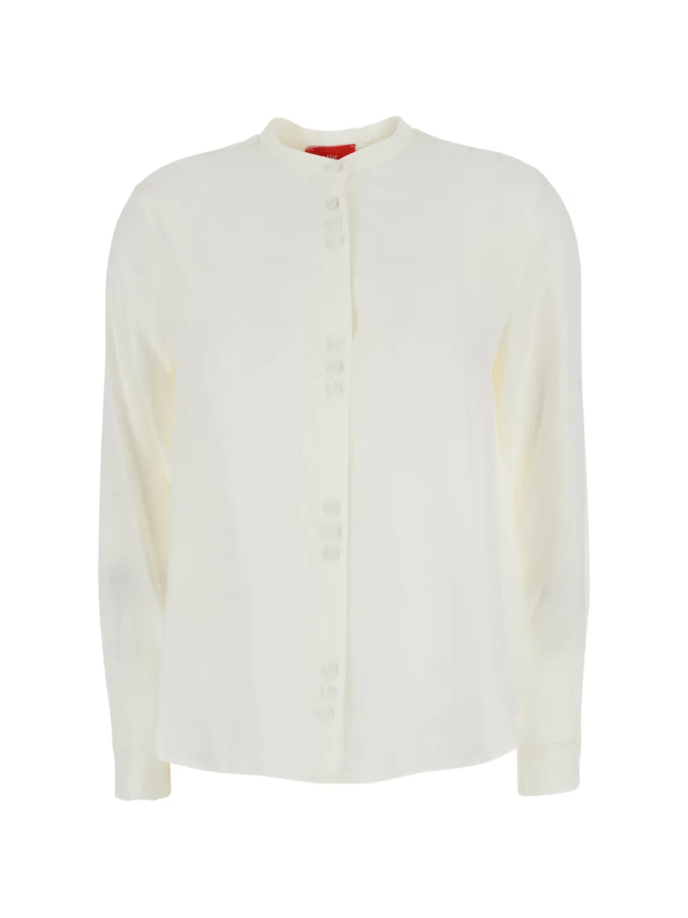 Merci band-collar button-up shirt - Weiß