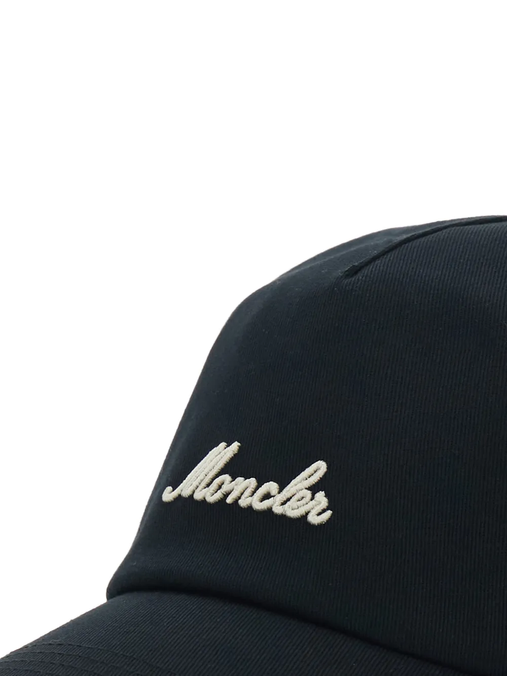 Moncler Honkbalpet met geborduurd logo Zwart