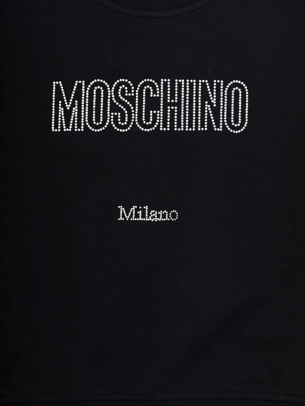 Moschino Kids Verfraaide sweater Zwart
