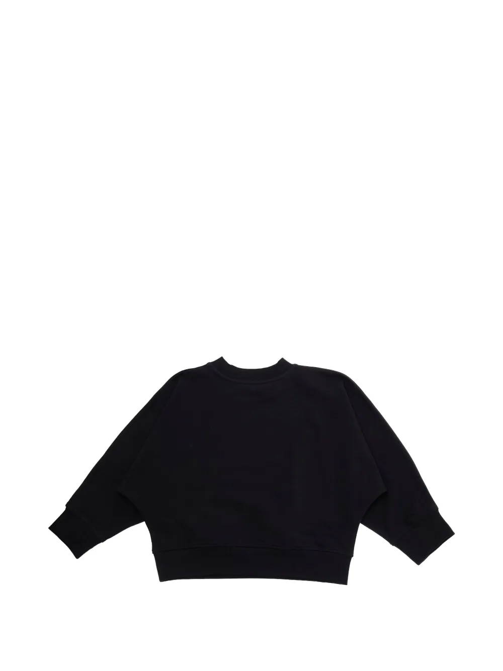 Moschino Kids Verfraaide sweater Zwart