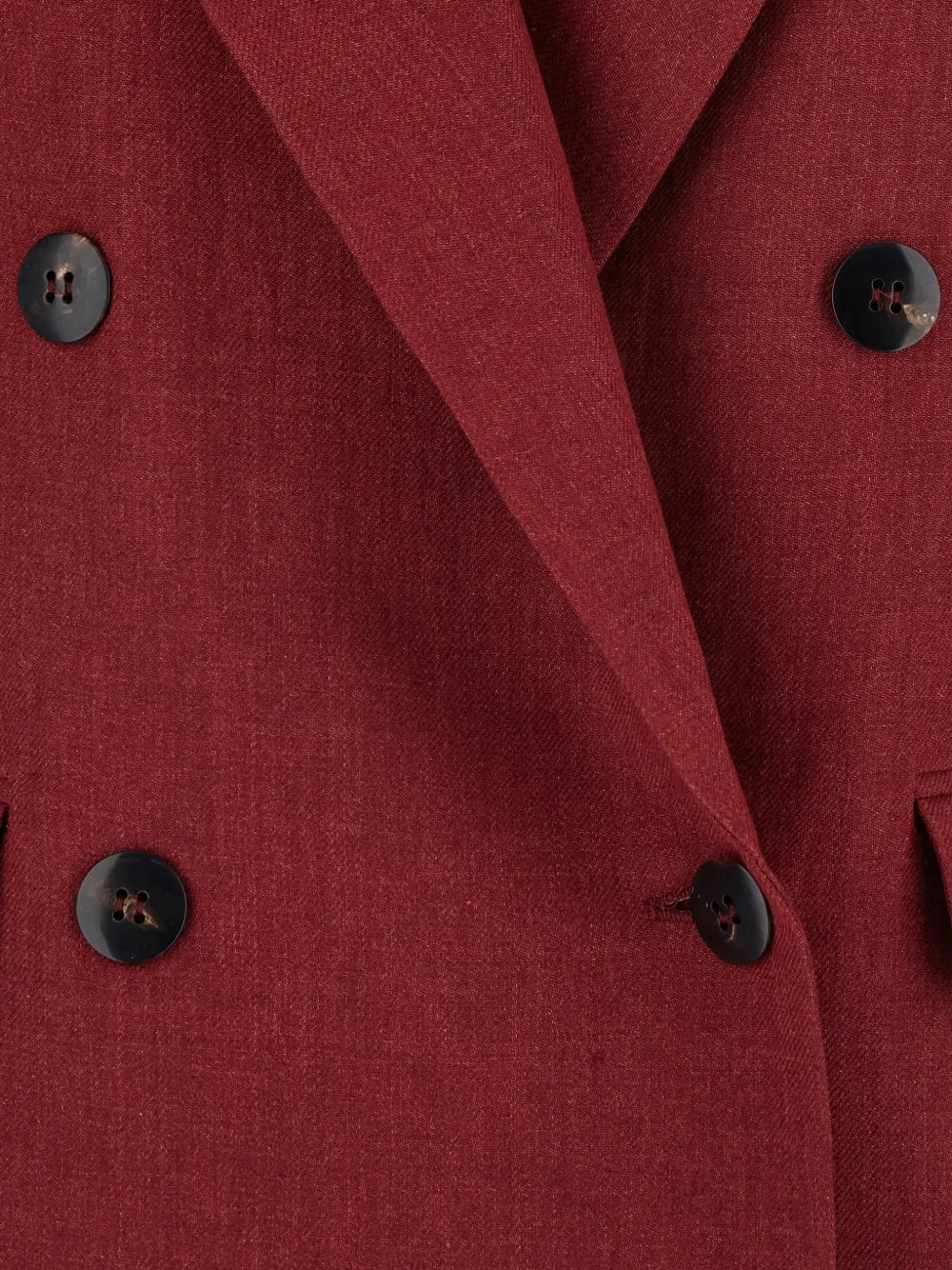 Max Mara Linnen twill gilet Rood