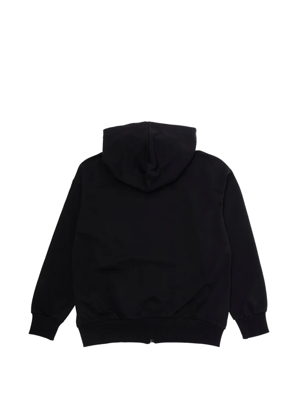 Moschino Kids Hoodie met logo Zwart