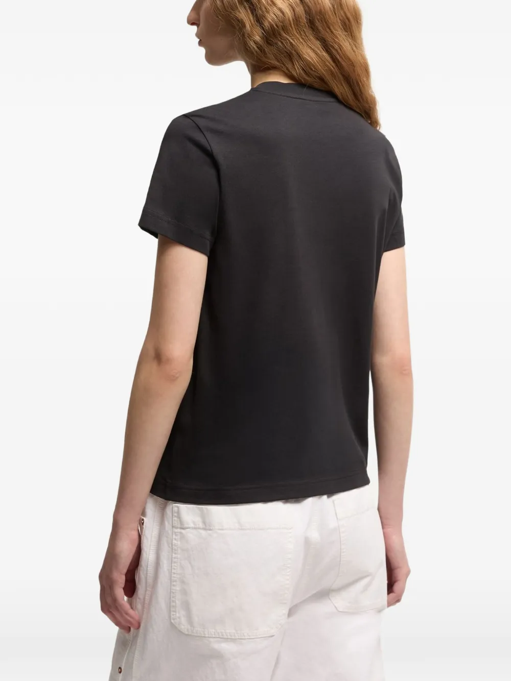 Moncler Drie T-shirts met logopatch en ronde hals Wit