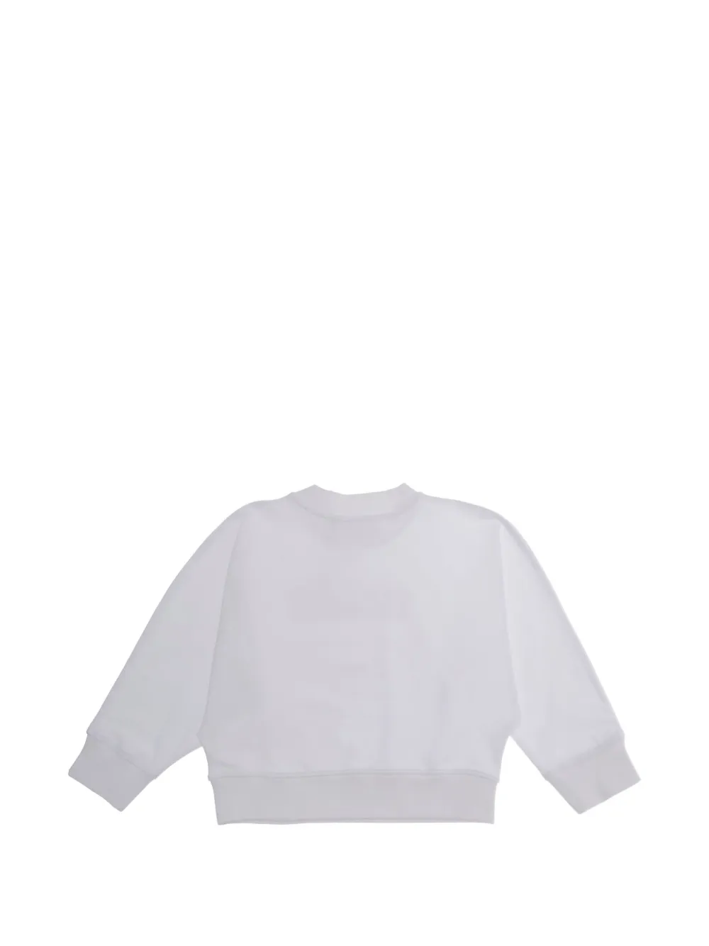 Moschino Kids Sweater verfraaid met kristallen Wit