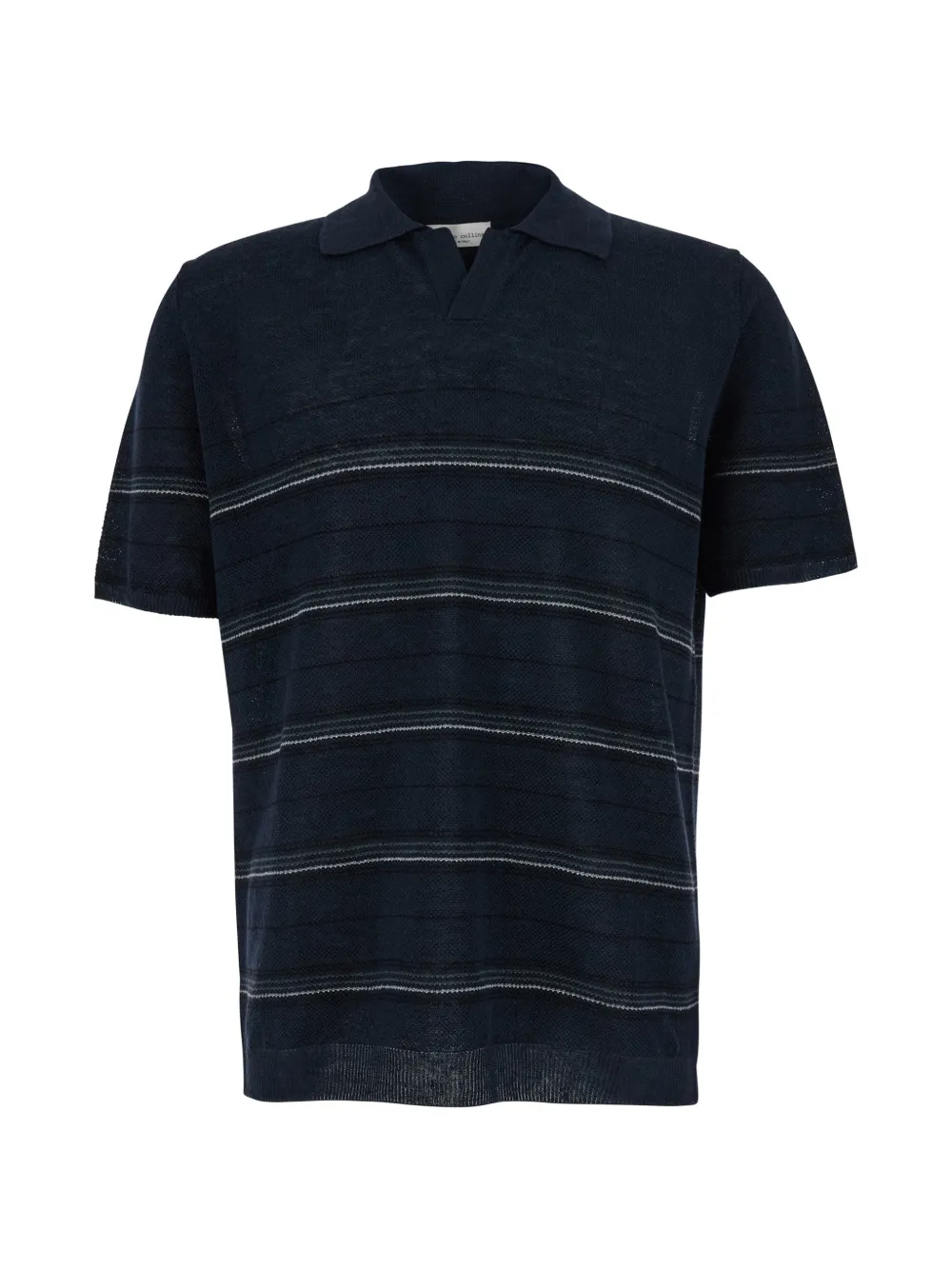 Roberto Collina horizontal-stripe textured T-shirt - Blau