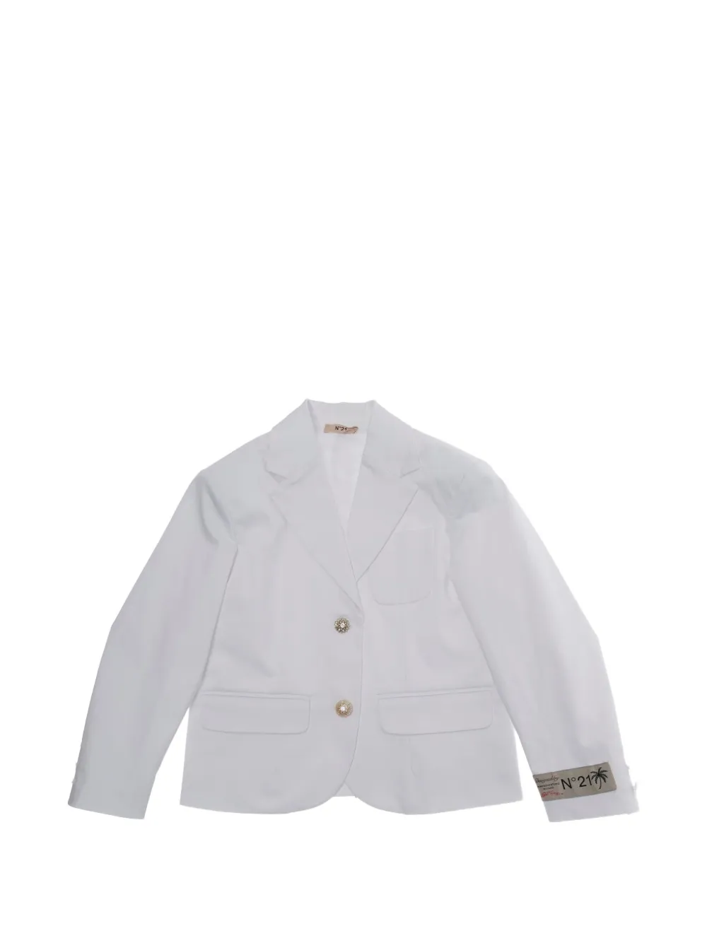 Nº21 Kids single-breasted blazer - White