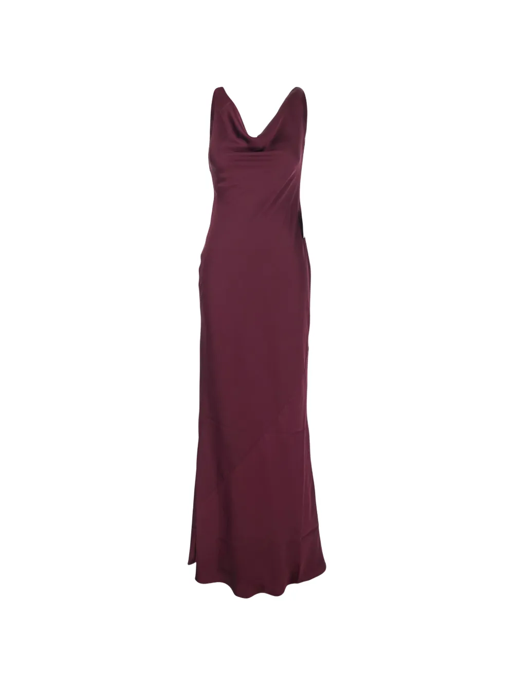 Norma Kamali cowl-neck gown - Rosso