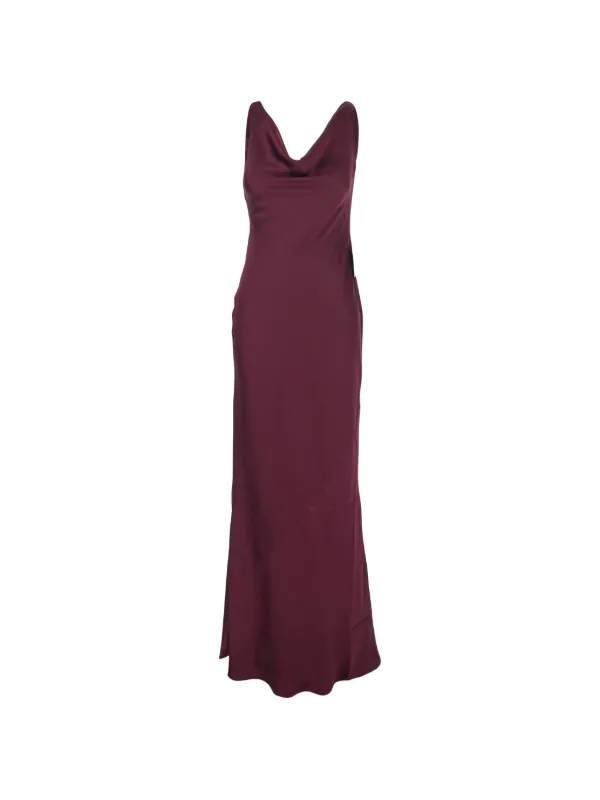 norma kamali burgundy dress Norma Kamali Cap Sleeve Shoulder Pad Peplum Dress