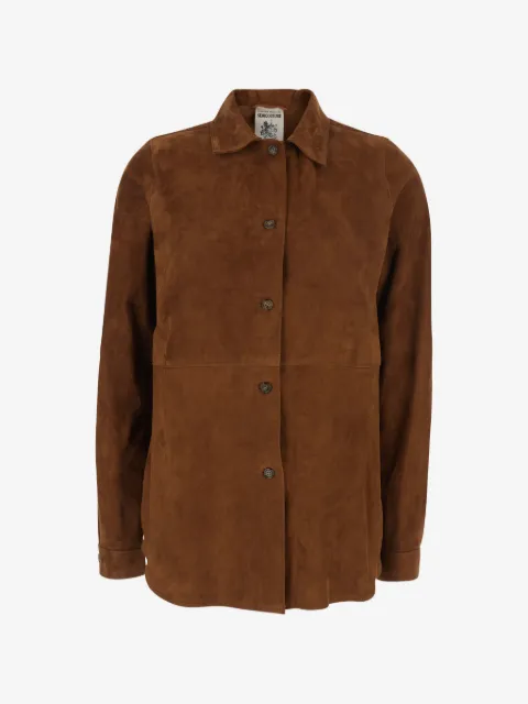 Semicouture buttoned suede top