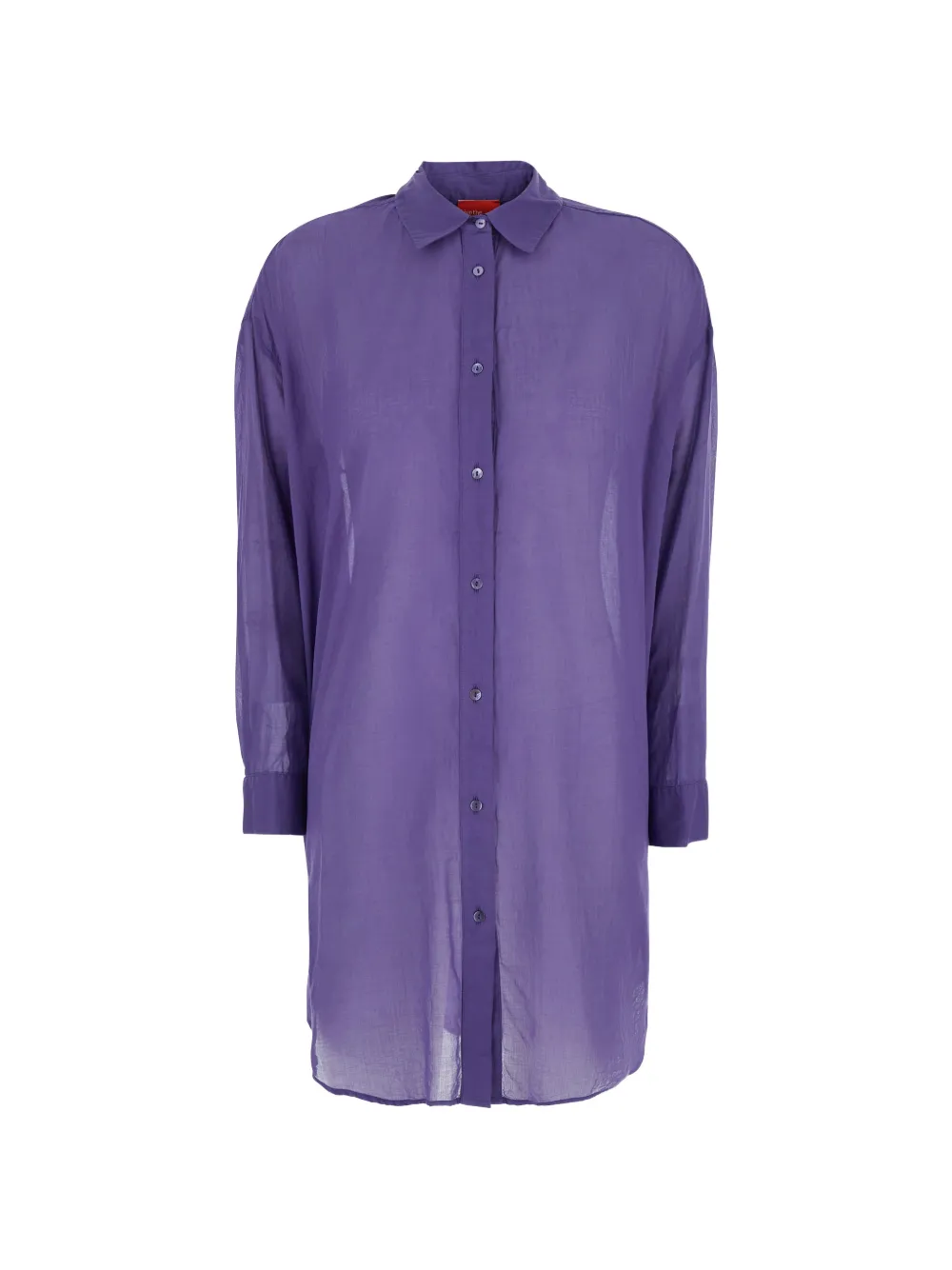 Merci button-up long-sleeve shirt - Viola