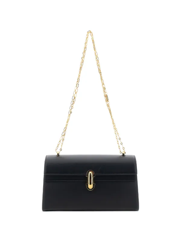 Savette Symmetry Chain-strap Shoulder Bag in Black
