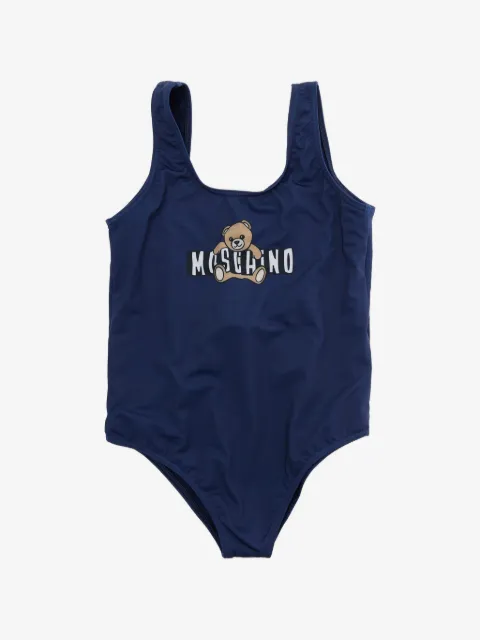 Moschino Kids logo-print swimsuit