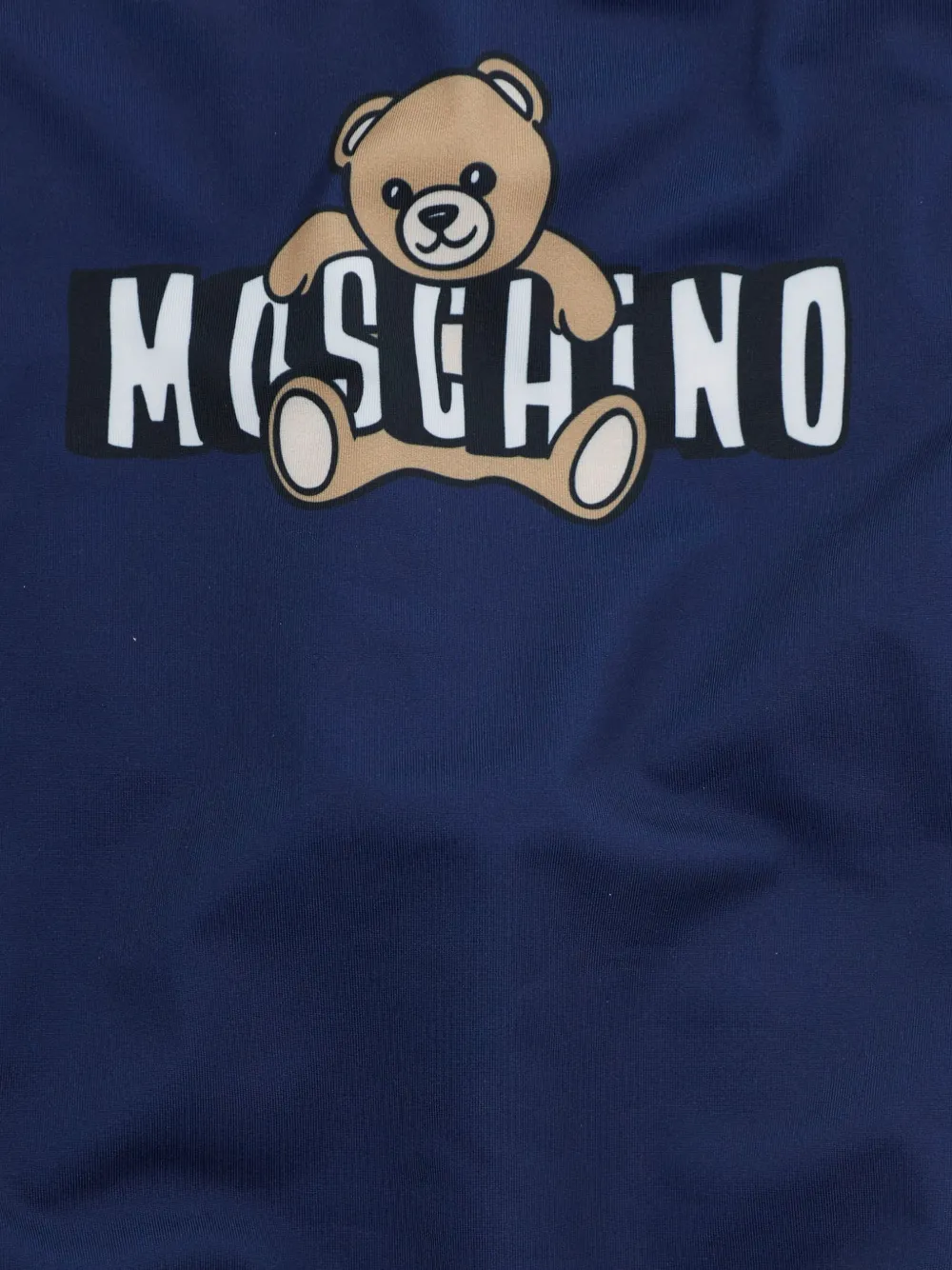 Moschino Kids Badpak met logoprint Blauw