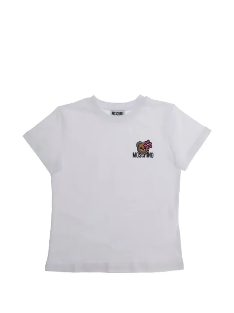 Moschino Kids bear appliqué T-shirt