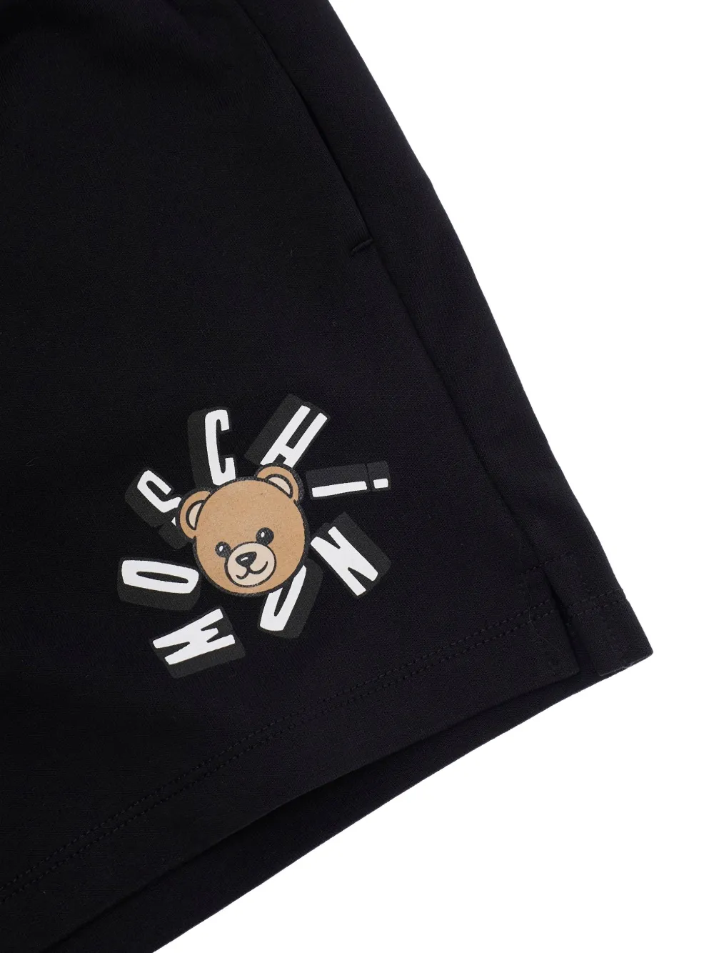 Moschino Kids Shorts met logoprint Zwart