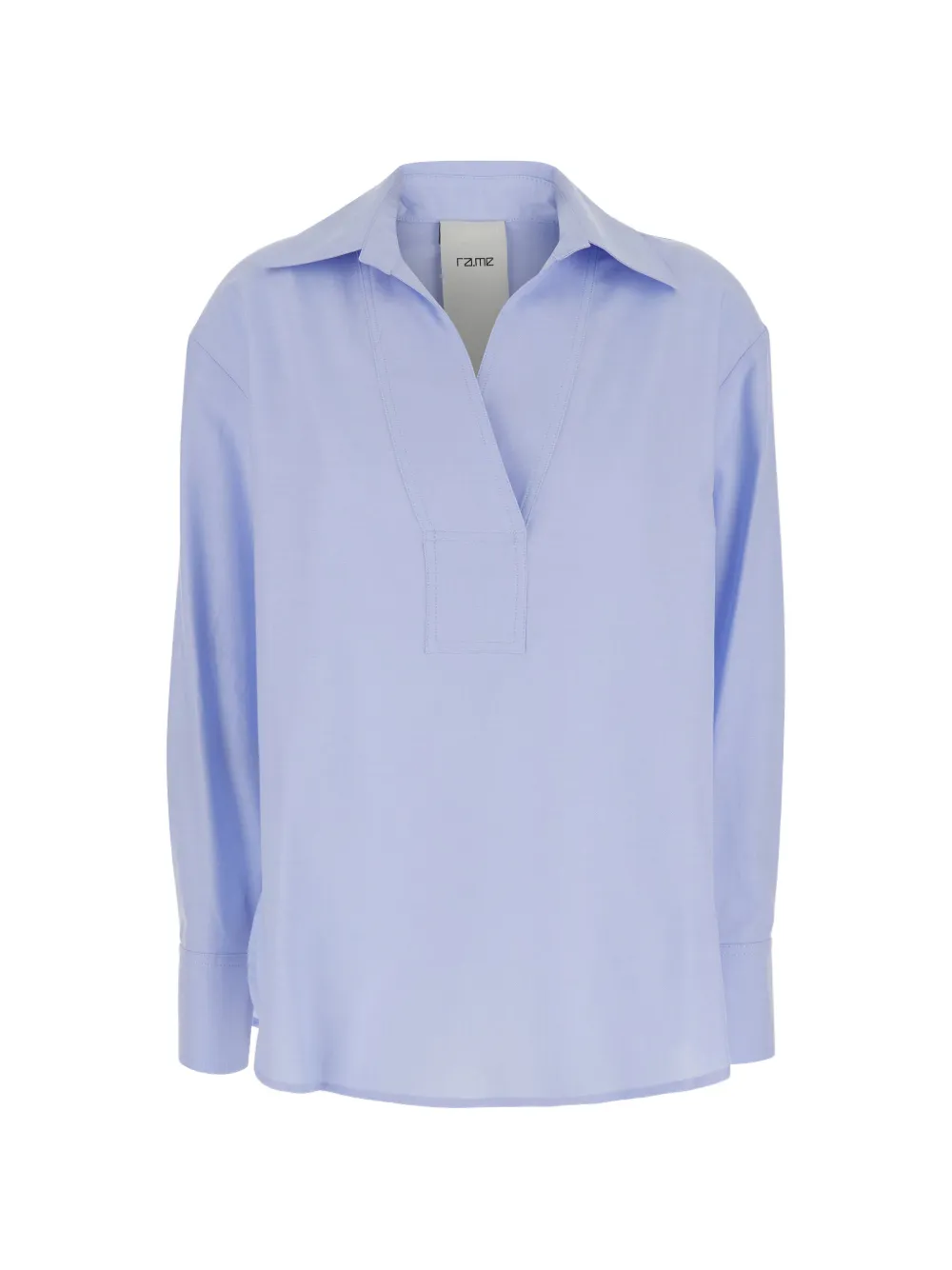 RAME long-sleeve V-neck shirt - Blu