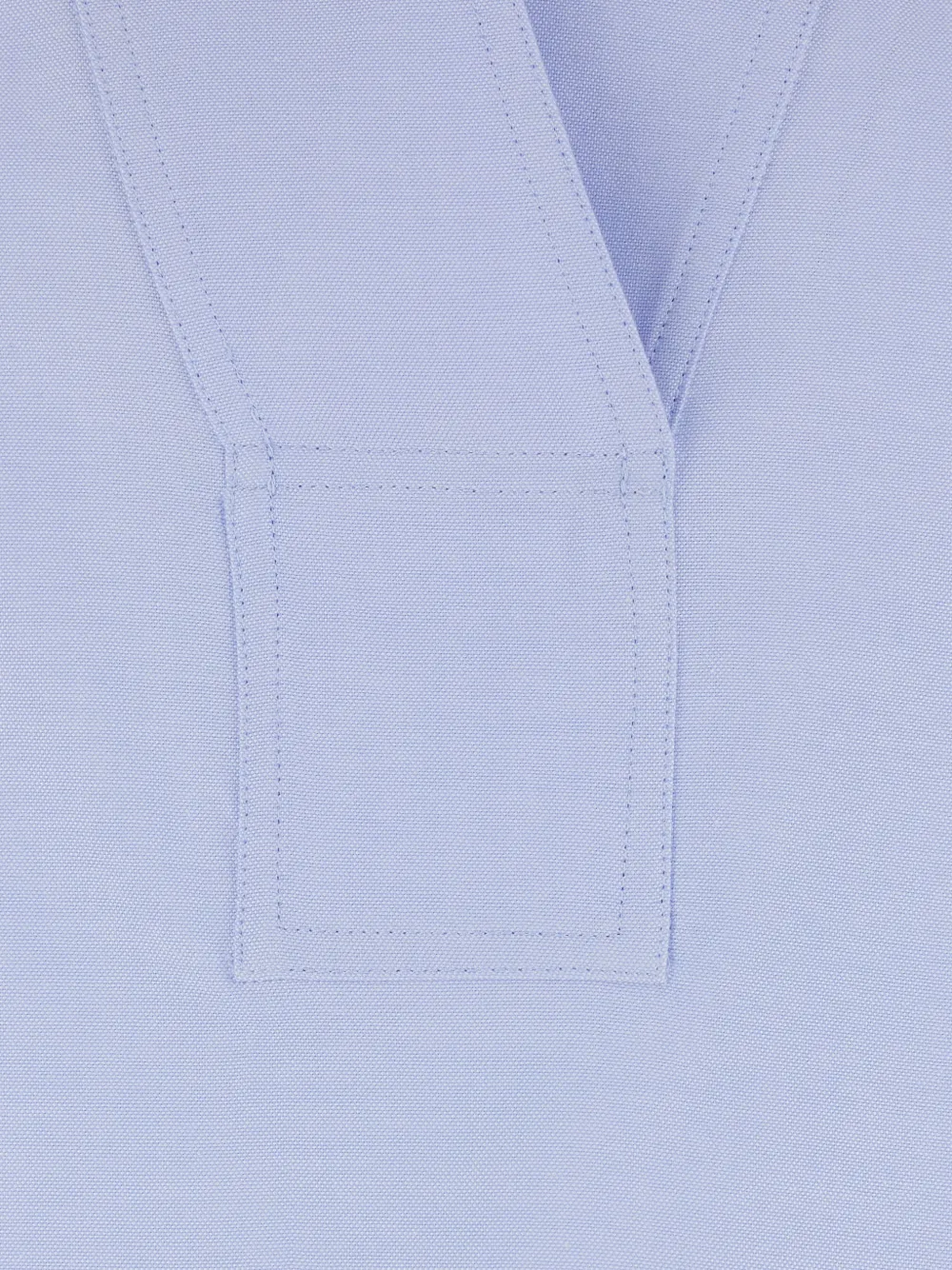  Rame Camicia Con Scollo A V - Blu 