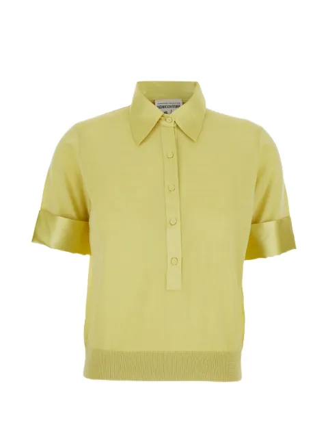 Semicouture buttoned collar polo shirt 