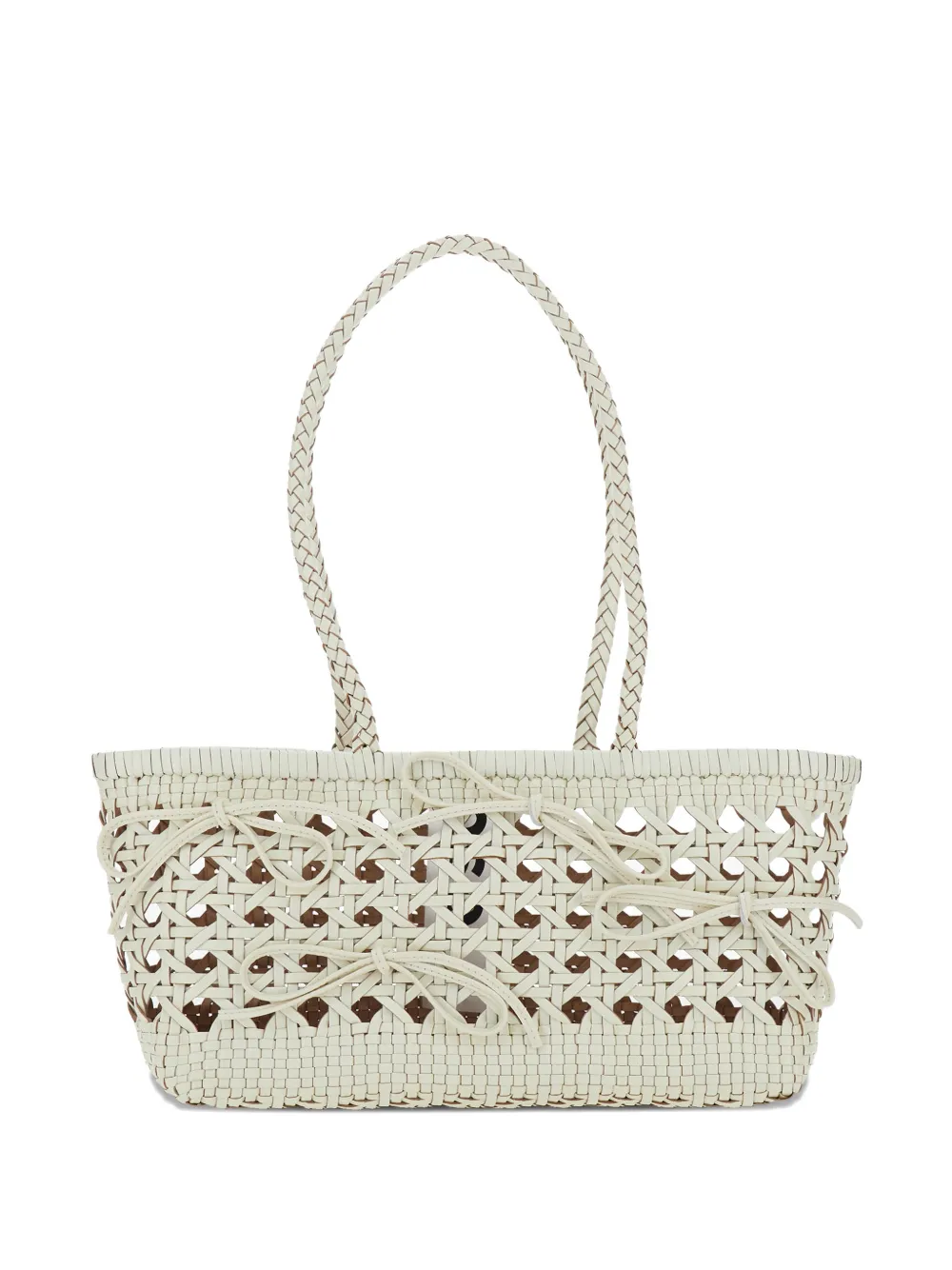 Osoi Biscuit braided-strap woven shoulder bag - Toni neutri