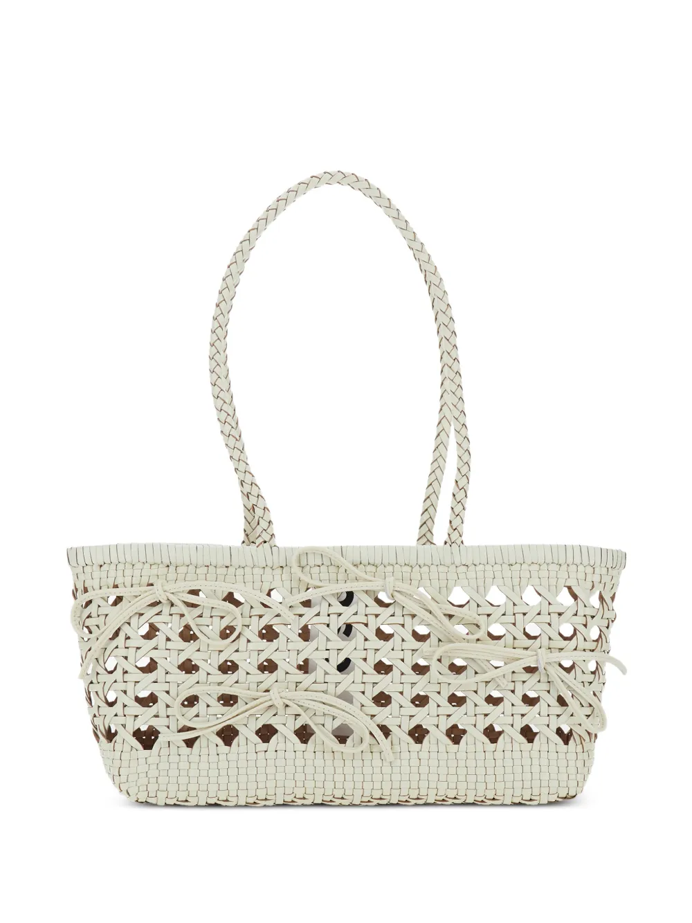 Osoi Biscuit braided-strap woven shoulder bag - Toni neutri