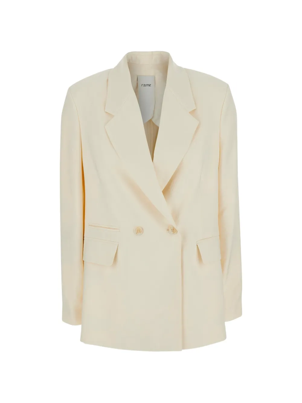 RAME double-breasted notched-lapel jacket - Toni neutri