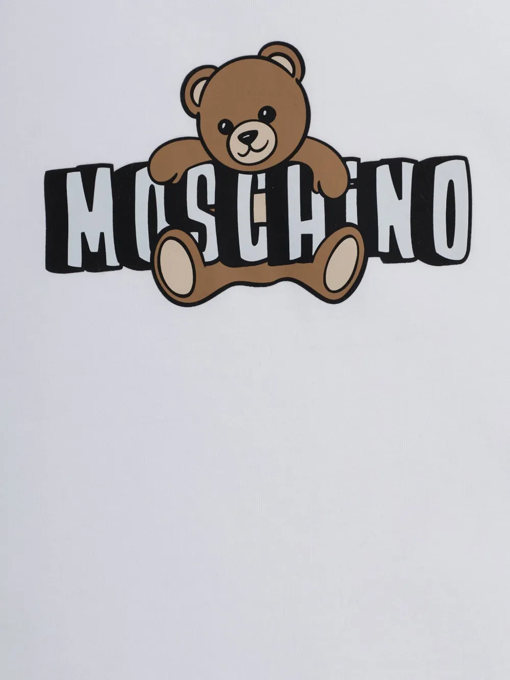 Moschino Kids T-shirt met logoprint Wit