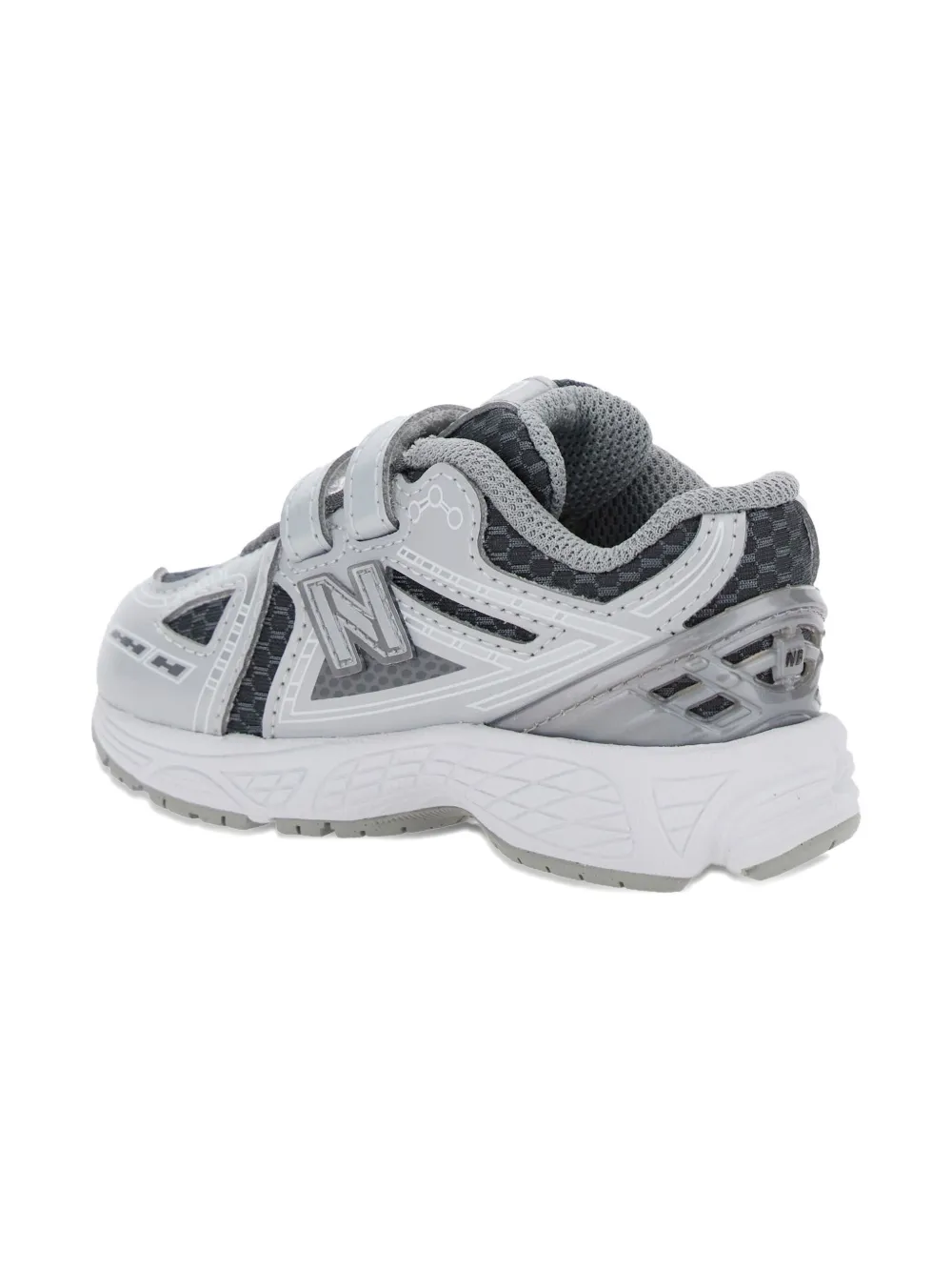 New Balance Kids Sneakers met klittenband en logo Grijs