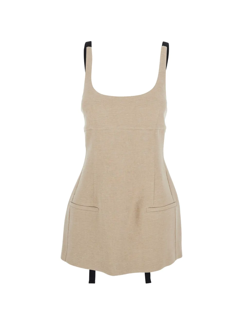 Tela pocket straps dress - Toni neutri