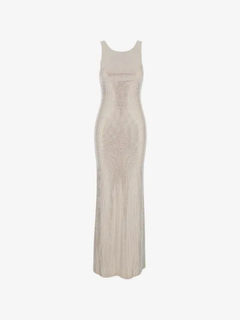TWENTY FOURHAITCH crystal-embellishment sleeveless maxi dress