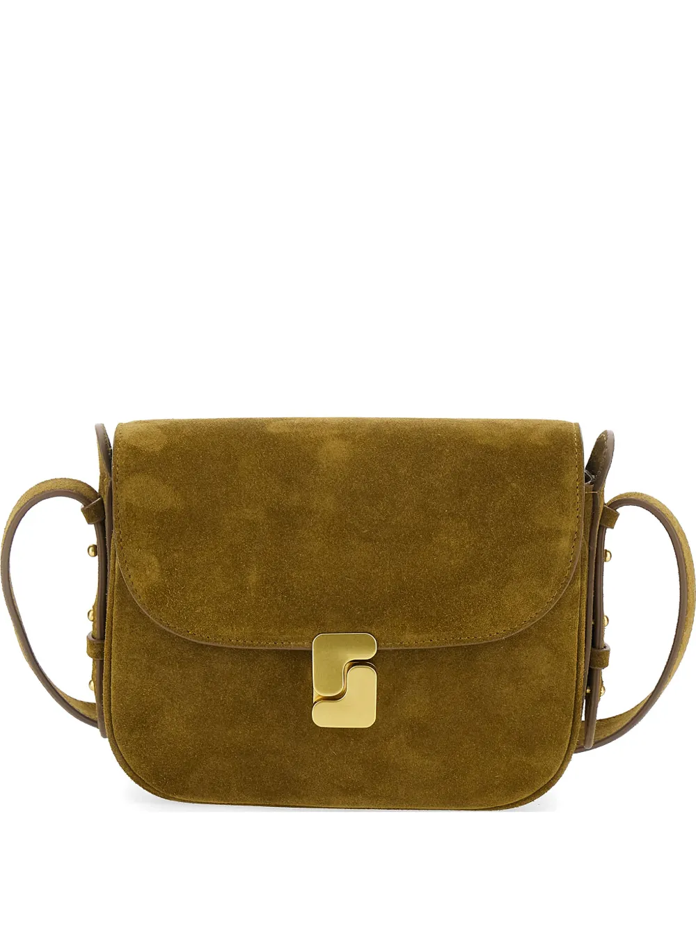 Soeur stud embellished shoulder bag - Verde