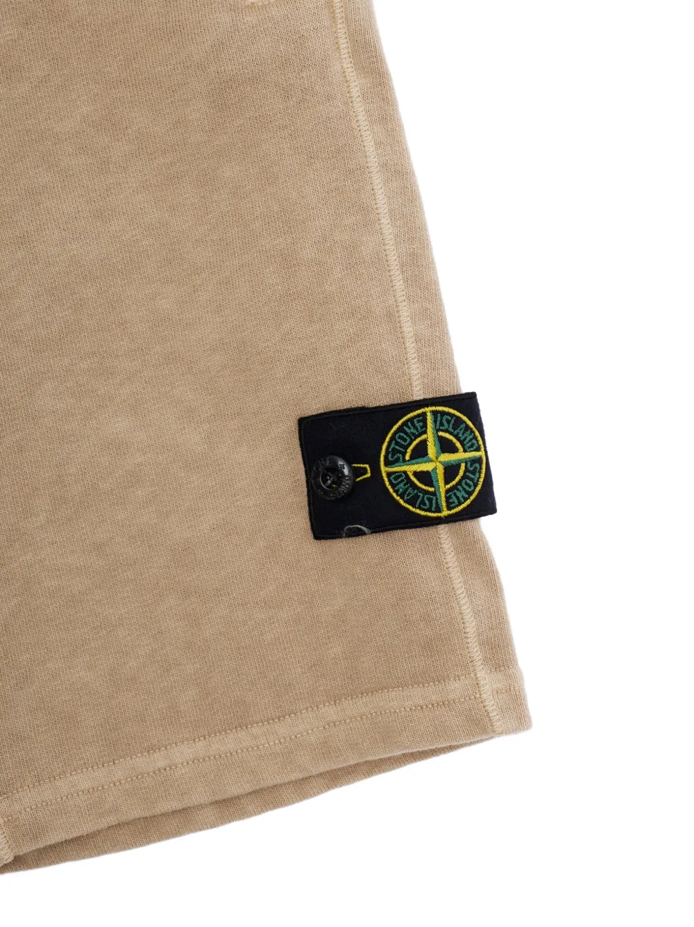 Stone Island Junior Shorts met logopatch Beige