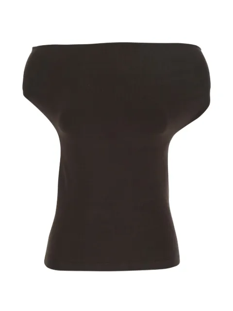 Semicouture Angels shoulder-pad top
