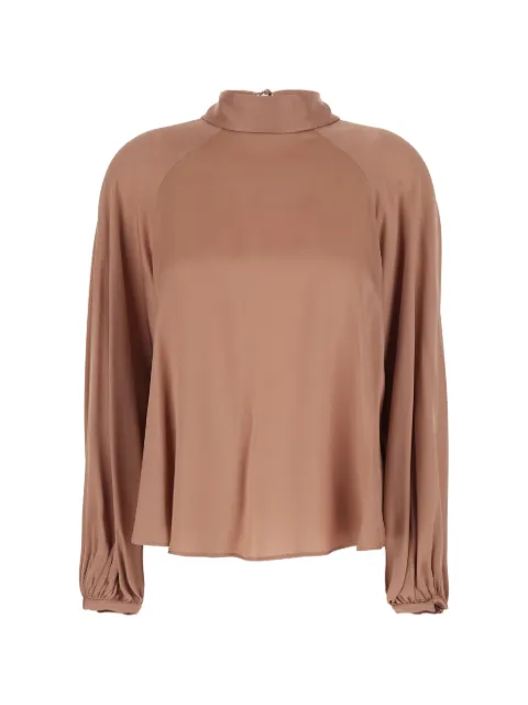 Semicouture high-neck open-back top