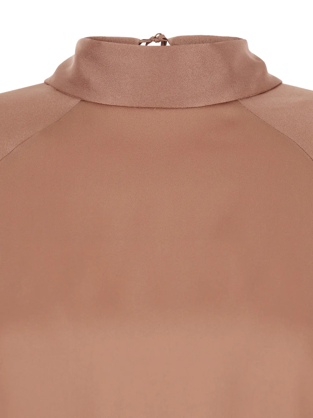  Semicouture High-neck Open-back Top - Neutrals 