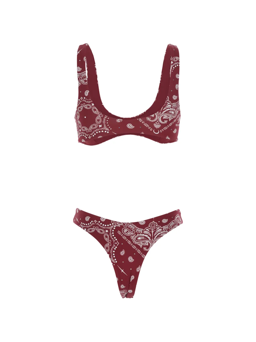 VENUJA paisley-print bikini - Rosso