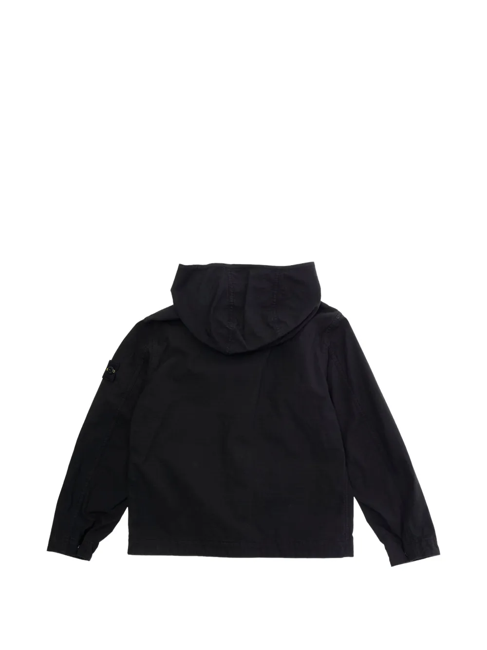 Stone Island Junior Jack met capuchon en zak Zwart