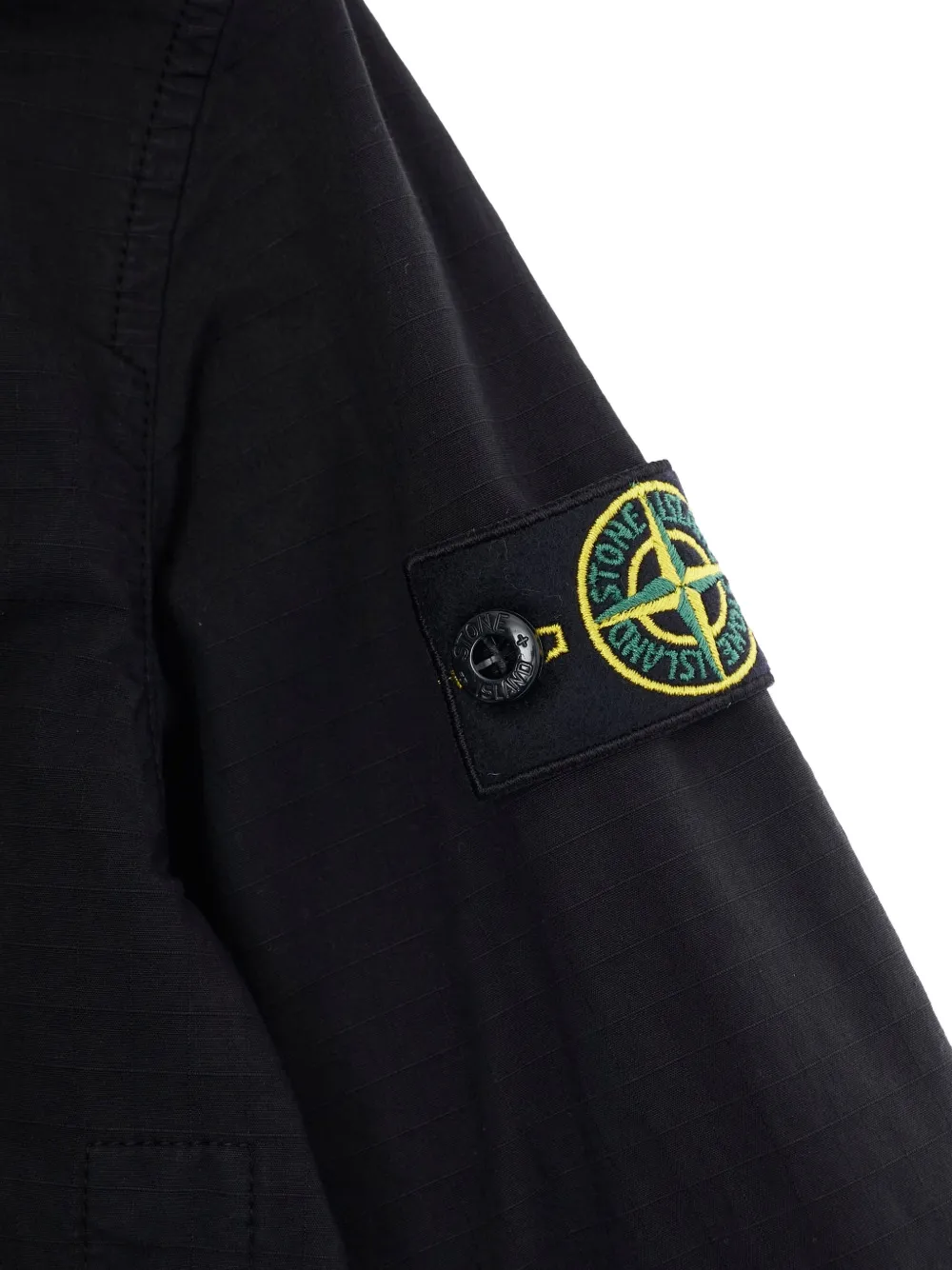 Stone Island Junior Jack met capuchon en zak Zwart