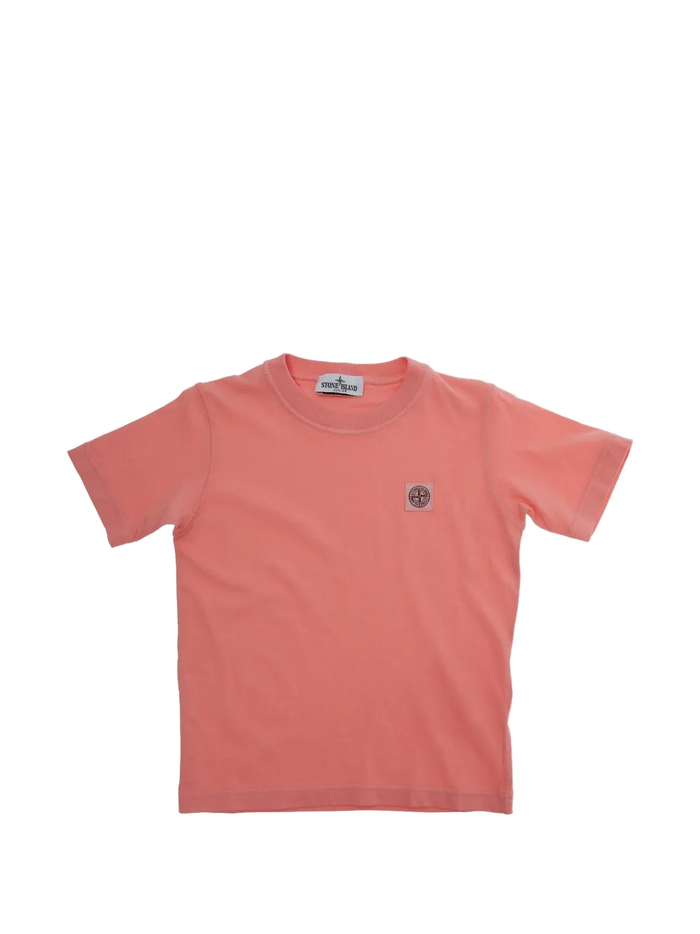 Stone Island Junior logo-patch T-shirt - Arancione