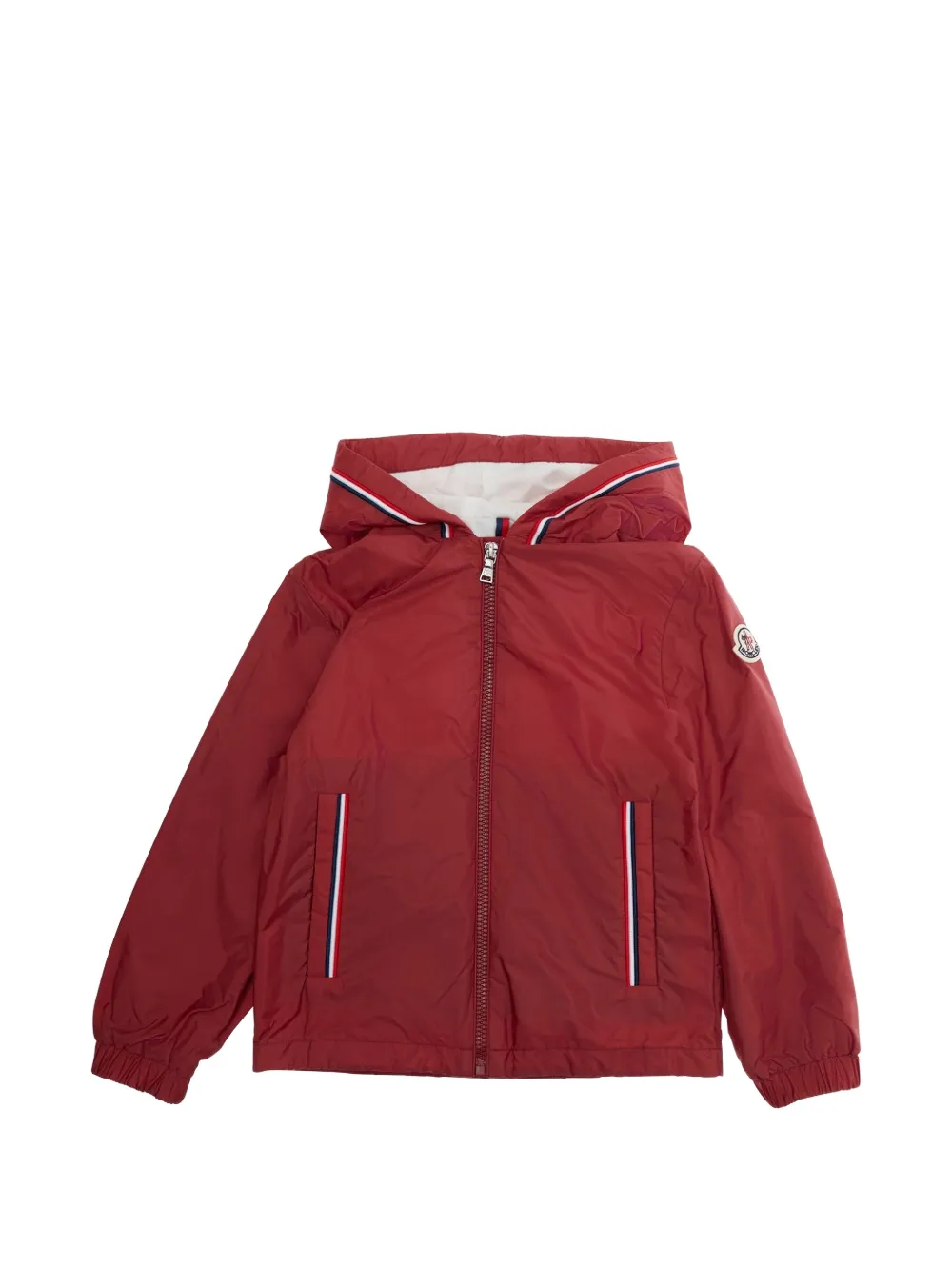 Moncler Enfant Granduc jack met capuchon en rits Rood