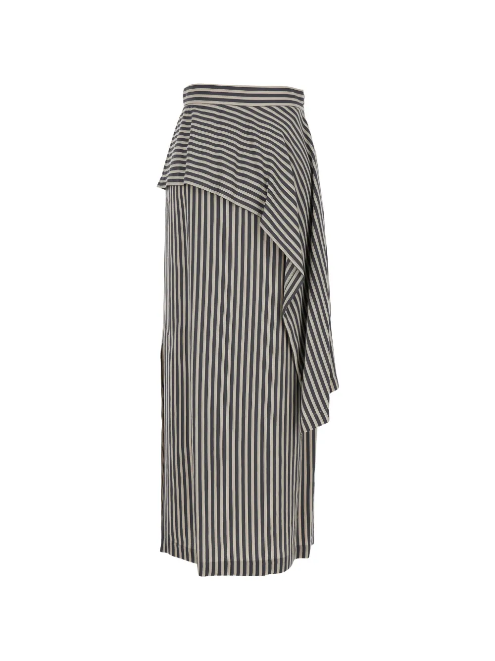 Tela striped midi skirt - Grigio