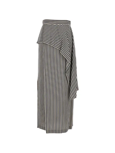 Tela striped midi skirt