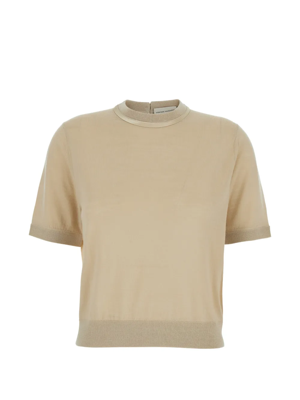 Semicouture Alma crew-neck knitted sweater - Toni neutri