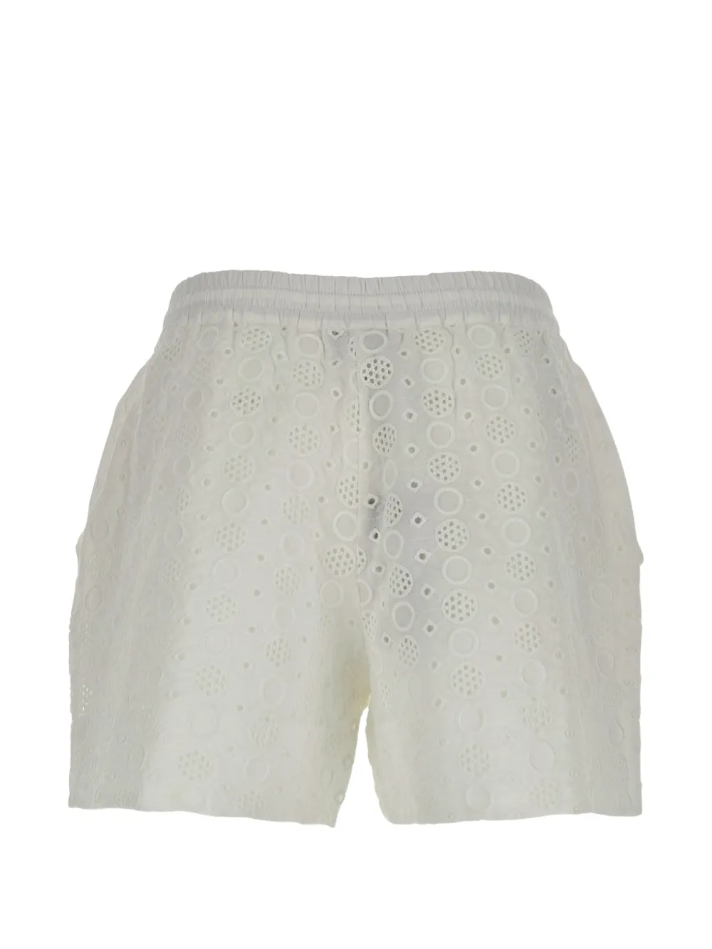  Pinko Liz Broderie-anglaise Drawstring Shorts - White 