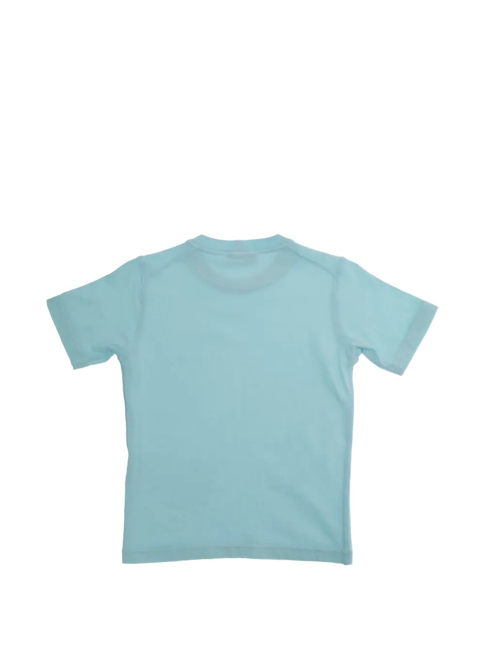 Stone Island Junior T-shirt met ronde hals en patch Blauw